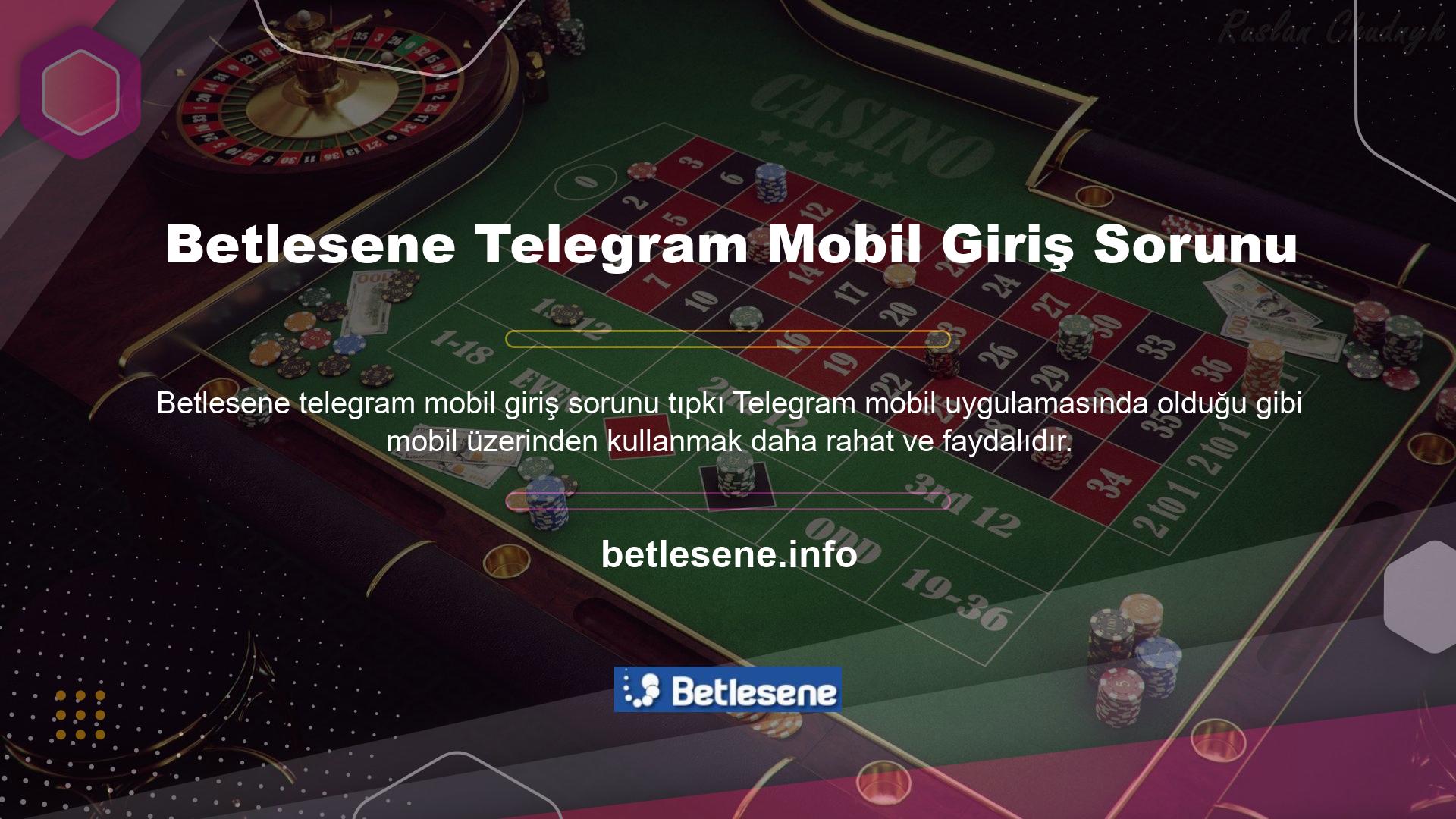 Benzer şekilde, Betlesene Telegram'ın mobil giriş özelliği, yerel Telegram uygulamasının etkinleştirilmesini gerektirmez